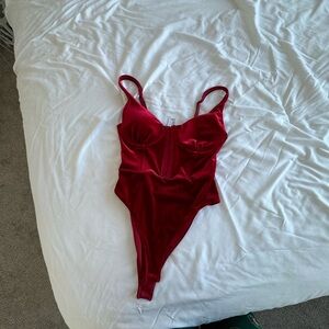 Velvet bodysuit